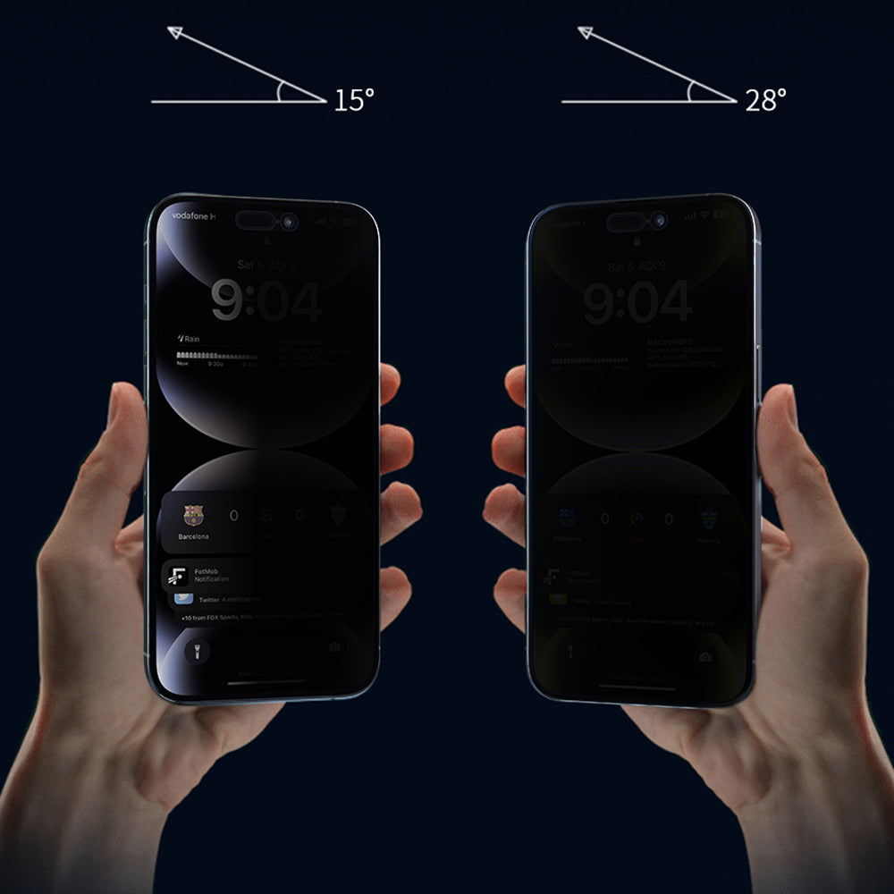 Apple iPhone 17 Pro Wiwu Wi-SQ009 Easy Install iPrivacy 360° Anti-Peep Oleofobik Temperli Cam Ekran Koruyucu + Kolay Uygulama Aparatlı