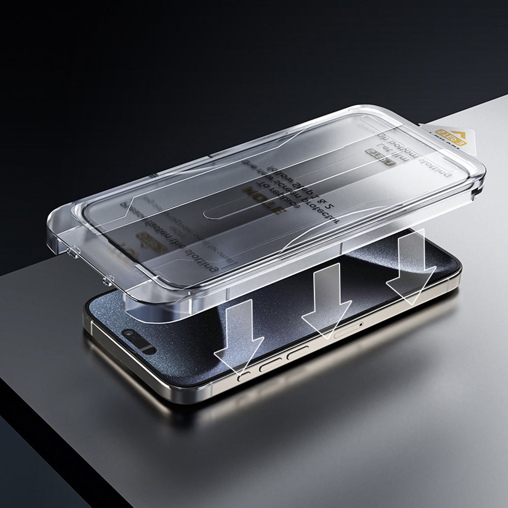 Apple iPhone 17 Pro Wiwu Wi-SQ009 Easy Install iPrivacy 360° Anti-Peep Oleofobik Temperli Cam Ekran Koruyucu + Kolay Uygulama Aparatlı