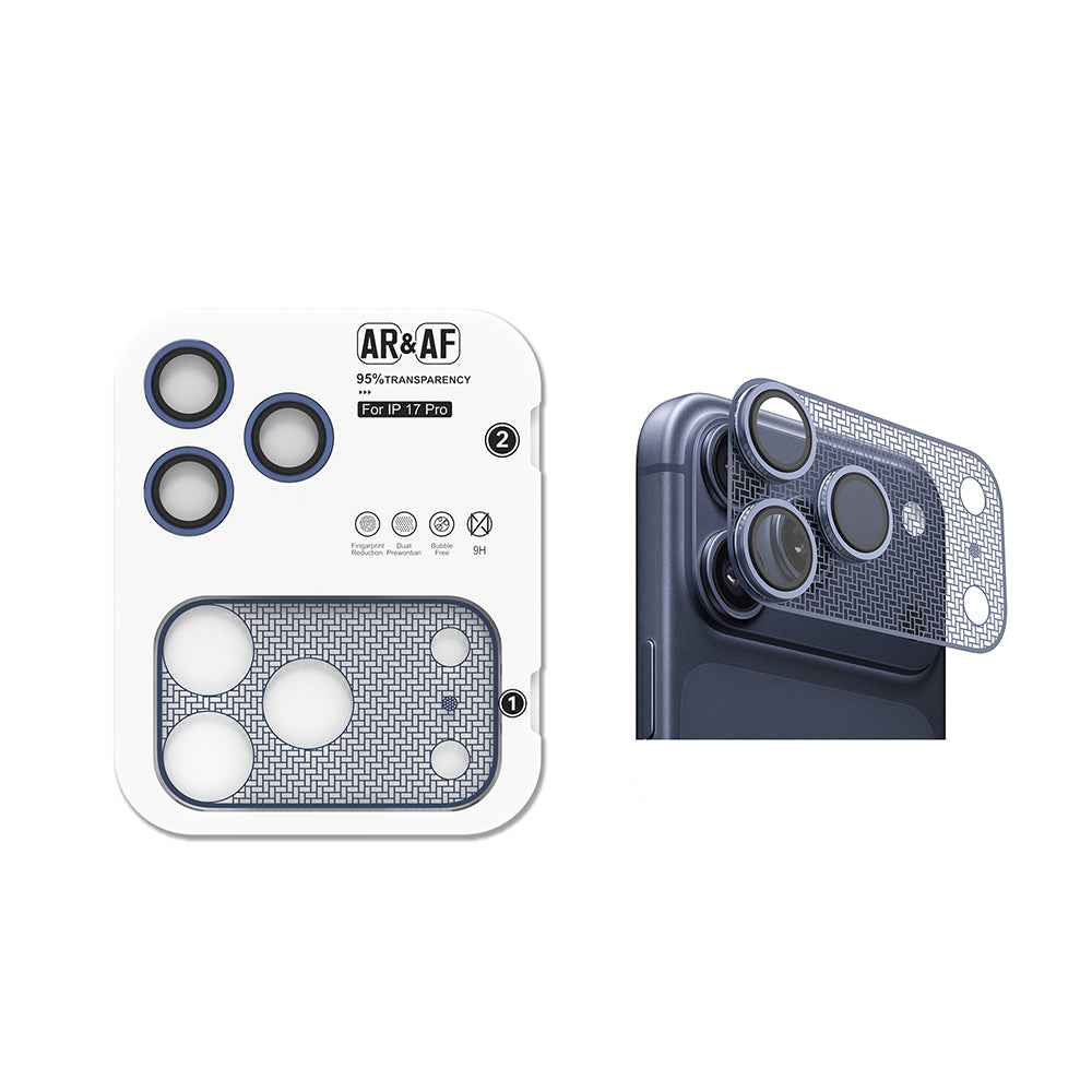Apple iPhone 17 Pro Zore CL-22 Parmak İzi Bırakmayan Anti-Reflective 2in1 Kamera Lens Koruyucu