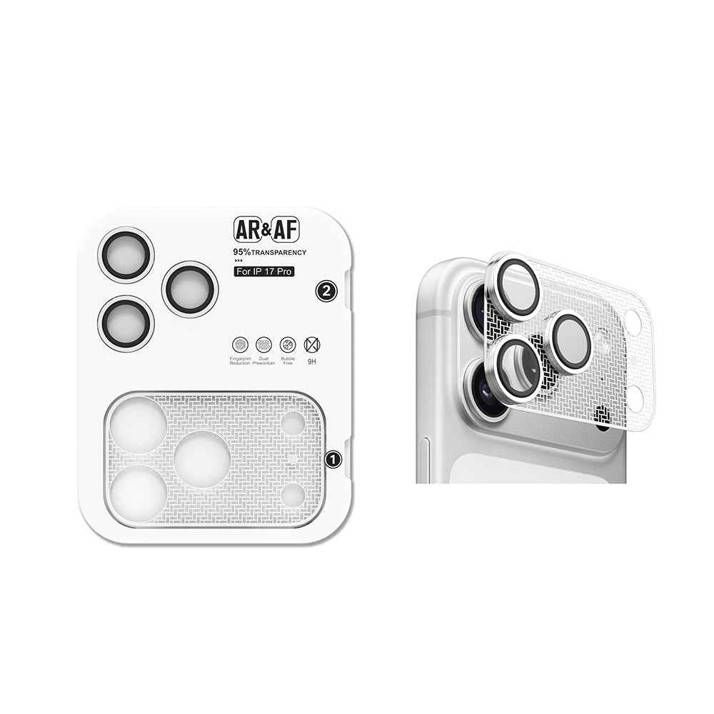 Apple iPhone 17 Pro Zore CL-22 Parmak İzi Bırakmayan Anti-Reflective 2in1 Kamera Lens Koruyucu