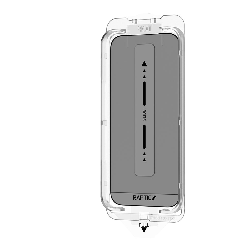 Apple iPhone 17 Raptic Air Glass 2.5D Privacy Hayalet Ekran Koruyucu 2 Adet + Kolay Uygulama Aparatlı