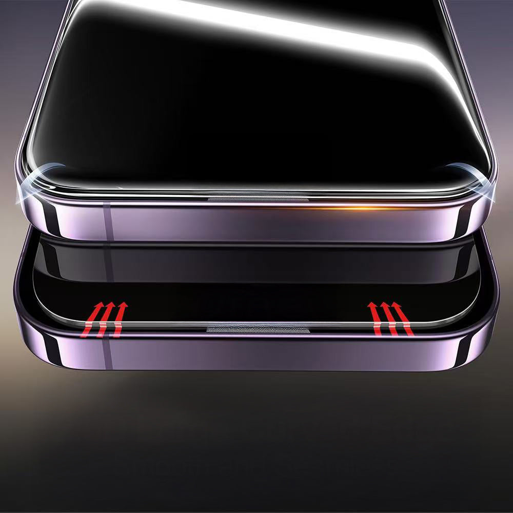 Apple iPhone 17 Zore 3D Oliv HD Temperli Cam Ekran Koruyucu + Kolay Uygulama Aparatı