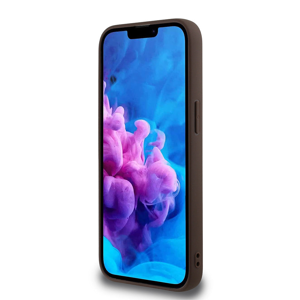 Apple iPhone 17E Kılıf Guess Orjinal Lisanslı M-safe Şarj Özellikli PU Halkalı 4G Desenli Yazı Logolu Kapak