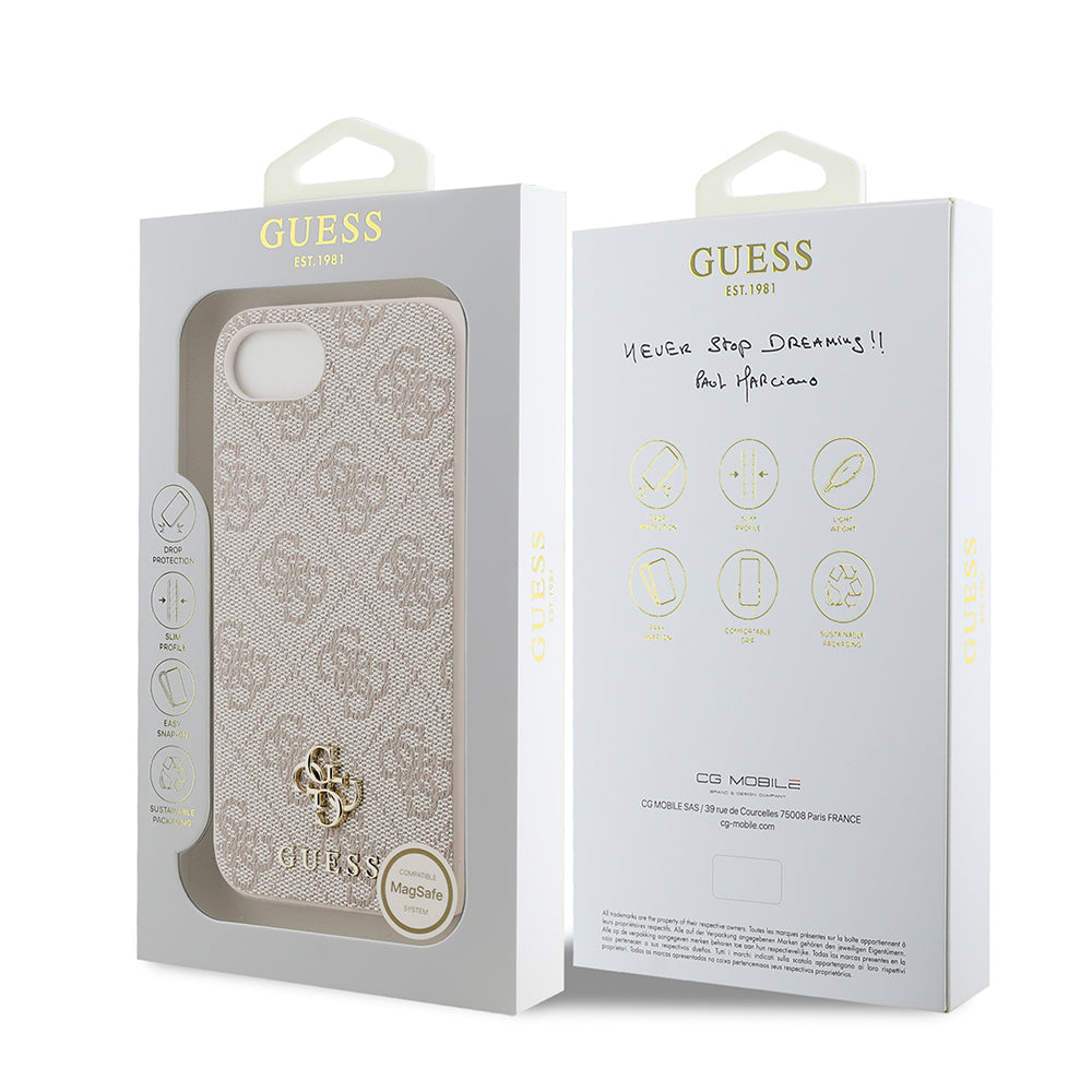 Apple iPhone 17E Kılıf Guess Orjinal Lisanslı M-safe Şarj Özellikli Small 4G Classic Kapak