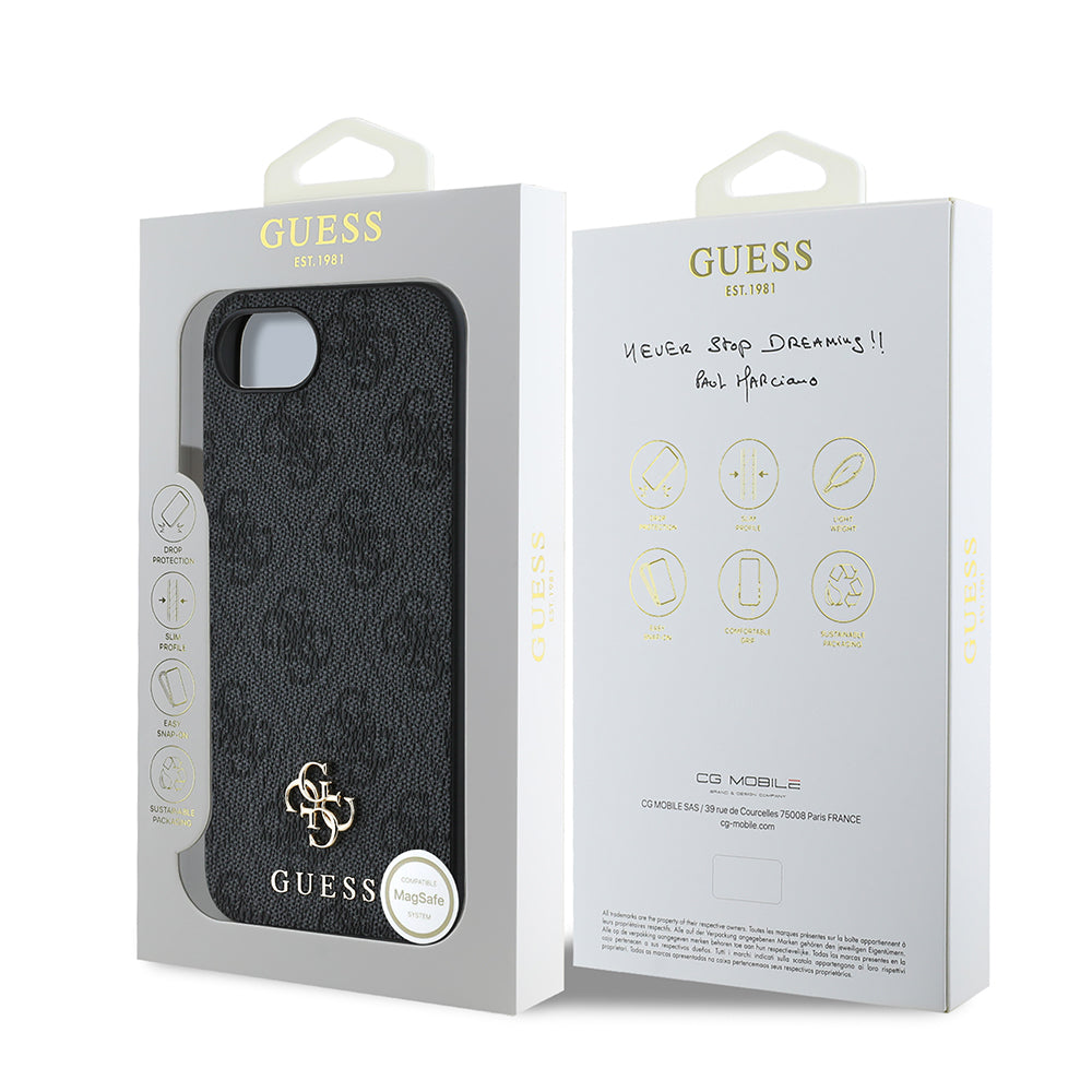 Apple iPhone 17E Kılıf Guess Orjinal Lisanslı M-safe Şarj Özellikli Small 4G Classic Kapak