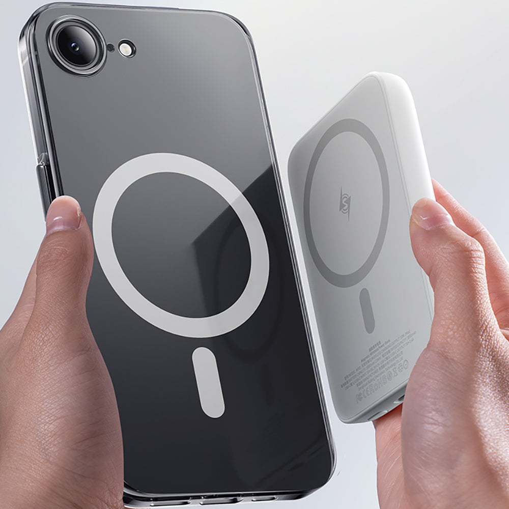 Apple iPhone 17E Kılıf M-safe Şarj Özellikli Benks Crystal Serisi Şeffaf Kapak