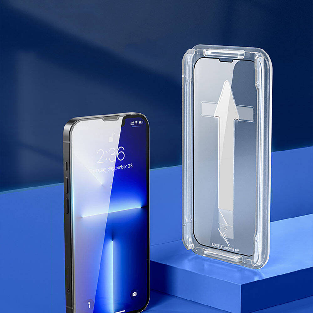 Apple iPhone 17E Recci RSP-A10 HD Temperli Cam Ekran Koruyucu + Kolay Uygulama Aparatlı