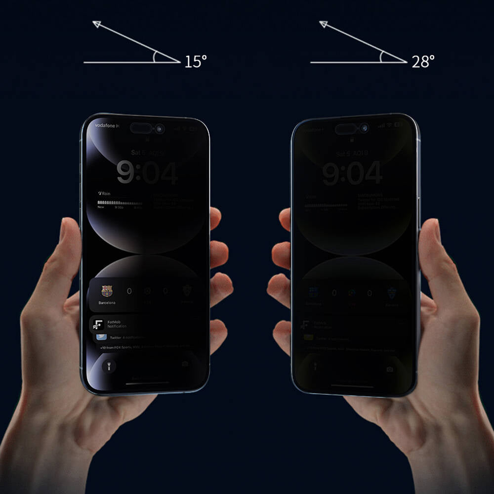 Apple iPhone 17E Wiwu Wi-SQ009 Easy Install iPrivacy 360° Anti-Peep Oleofobik Temperli Cam Ekran Koruyucu + Kolay Uygulama Aparatlı
