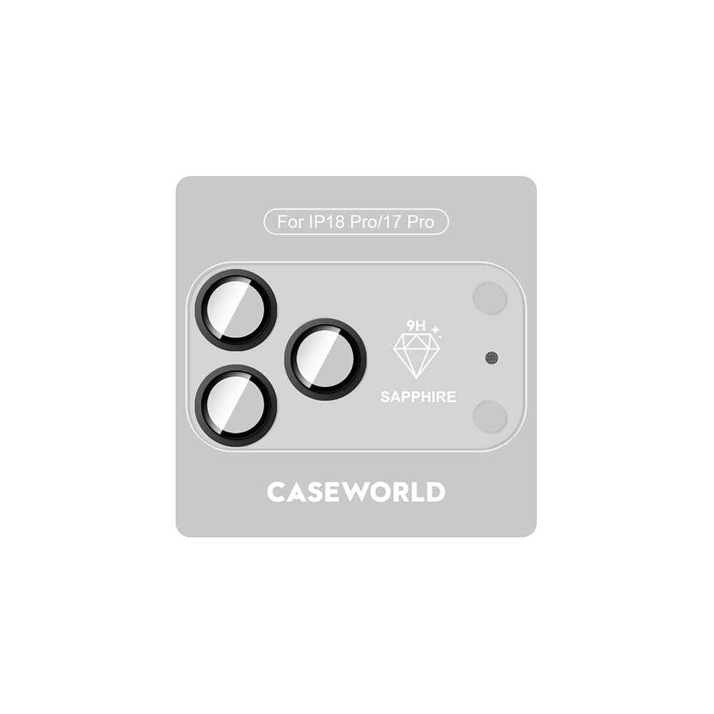 Apple iPhone 18 Pro CaseWorld Alloy Sapphire Safir One-Piece Anti Reflective Safir Kamera Lens Koruyucu