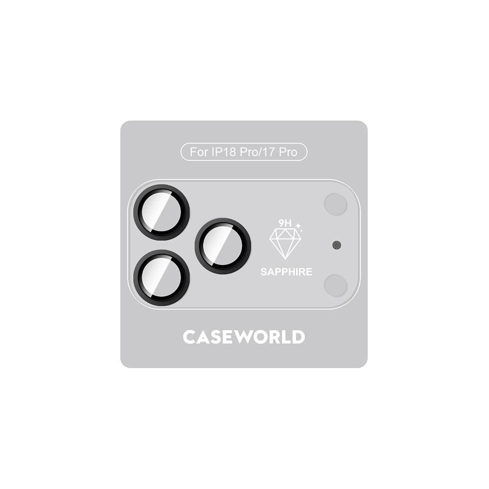 Apple iPhone 18 Pro CaseWorld Alloy Sapphire Safir One-Piece Anti Reflective Safir Kamera Lens Koruyucu