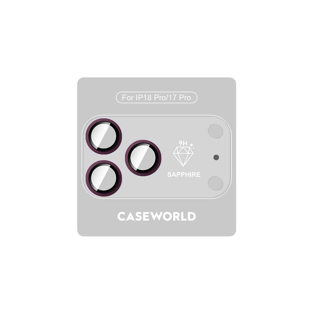 Apple iPhone 18 Pro CaseWorld Alloy Sapphire Safir One-Piece Anti Reflective Safir Kamera Lens Koruyucu