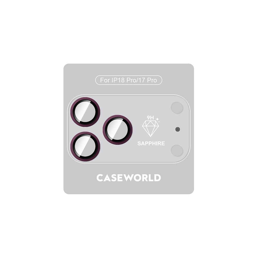 Apple iPhone 18 Pro CaseWorld Alloy Sapphire Safir One-Piece Anti Reflective Safir Kamera Lens Koruyucu