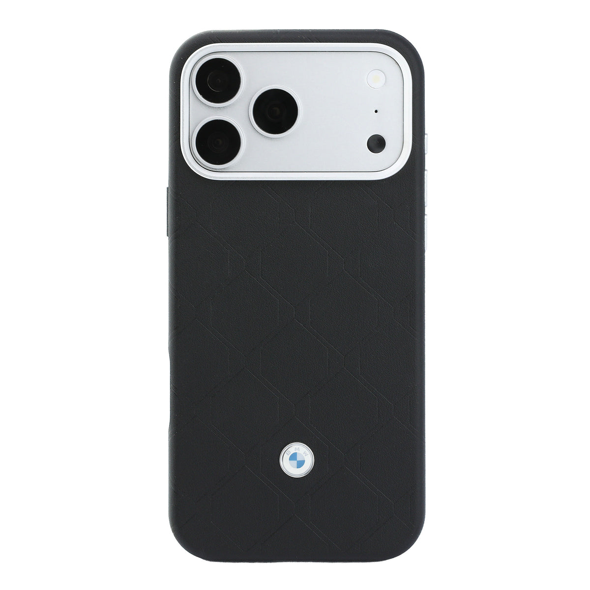 Apple iPhone 18 Pro Kılıf BMW Orjinal Lisanslı M-safe Şarj Özellikli Metal Logolu Kabartmalı Kapitone Deri Kartlıklı Kapak