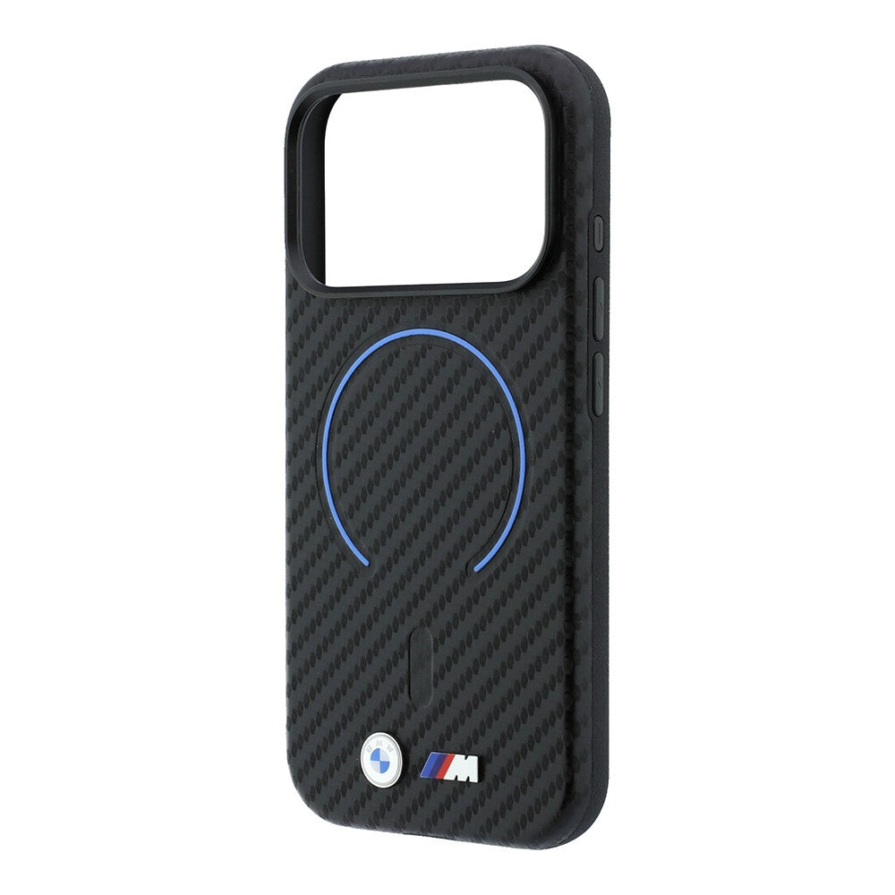 Apple iPhone 18 Pro Kılıf BMW Orjinal Lisanslı M-safe Şarj Özellikli PU Metal Logolu Kırmızı Halka Tasarımlı Kapak