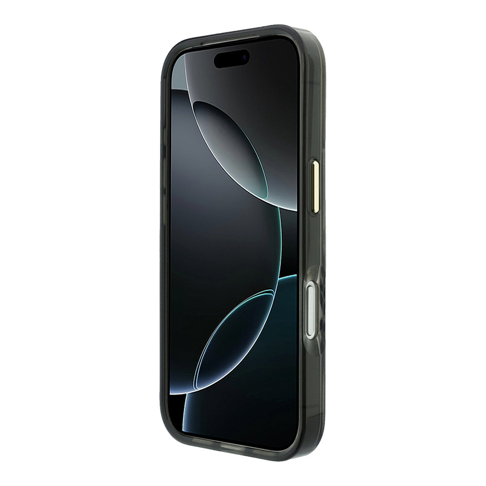 Apple iPhone 18 Pro Kılıf Guess Orjinal Lisanslı M-safe Şarj Özellikli Üçgen Logolu Zebra Desenli Silikon Kapak