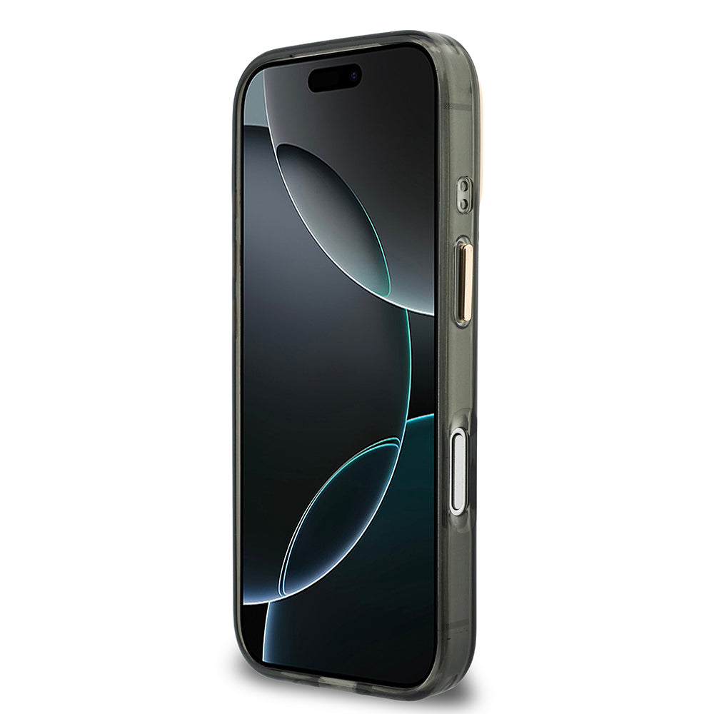 Apple iPhone 18 Pro Kılıf Guess Orjinal Lisanslı Yazı ve 4G Büyük Metal Logolu Silikon Kapak