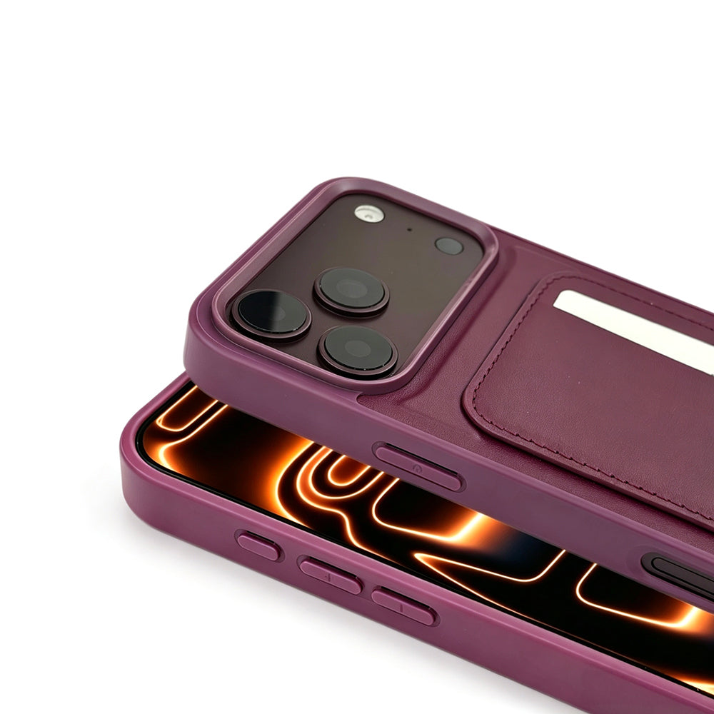 Apple iPhone 18 Pro Kılıf Kartlıklı Zore X-Kart Silikon Kapak