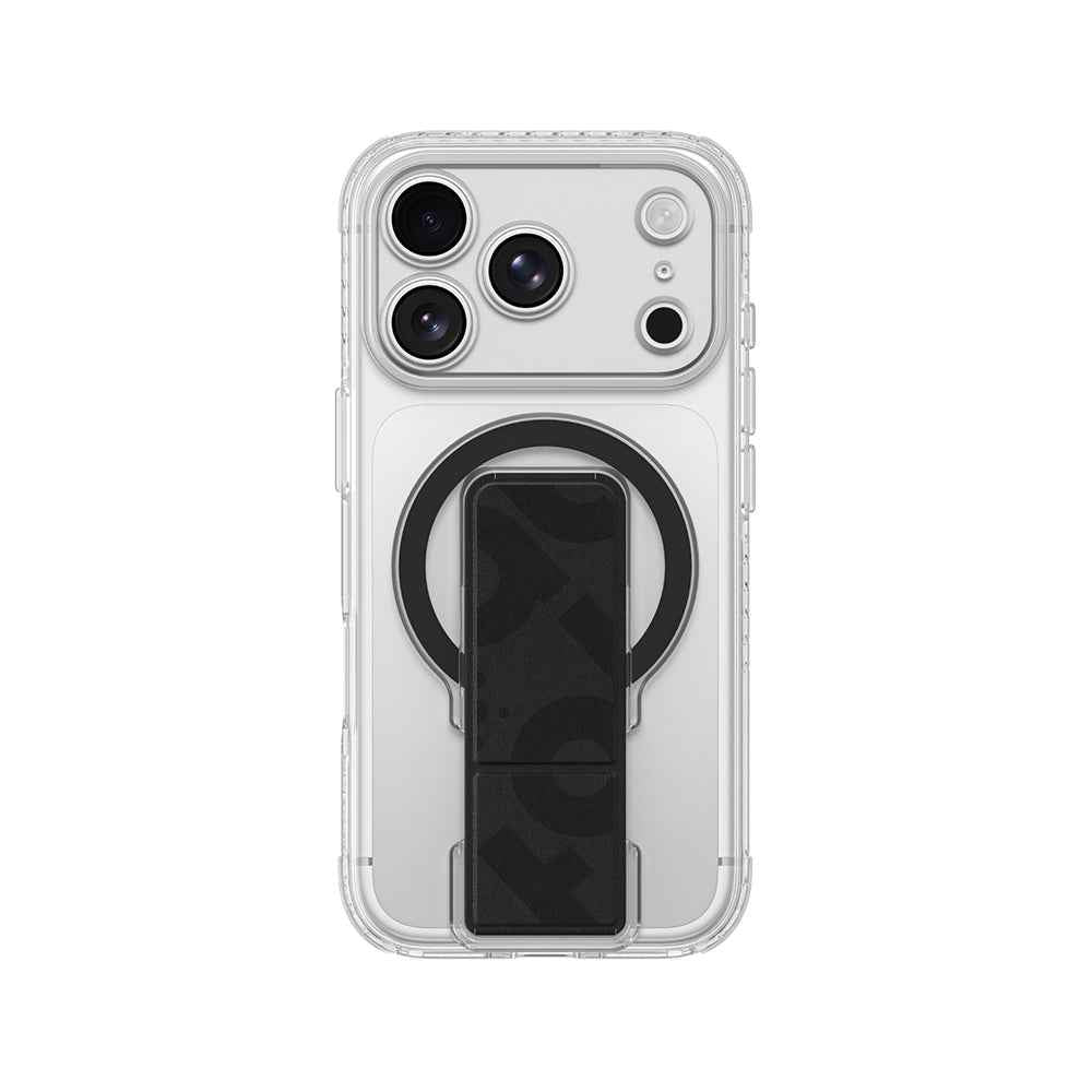 Apple iPhone 18 Pro Kılıf M-safe Şarj Özellikli Standlı Amazingthing Titan Pro Grip Stand Serisi Kapak
