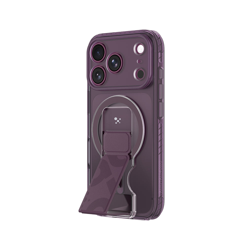 Apple iPhone 18 Pro Kılıf M-safe Şarj Özellikli Standlı Amazingthing Titan Pro Grip Stand Serisi Kapak