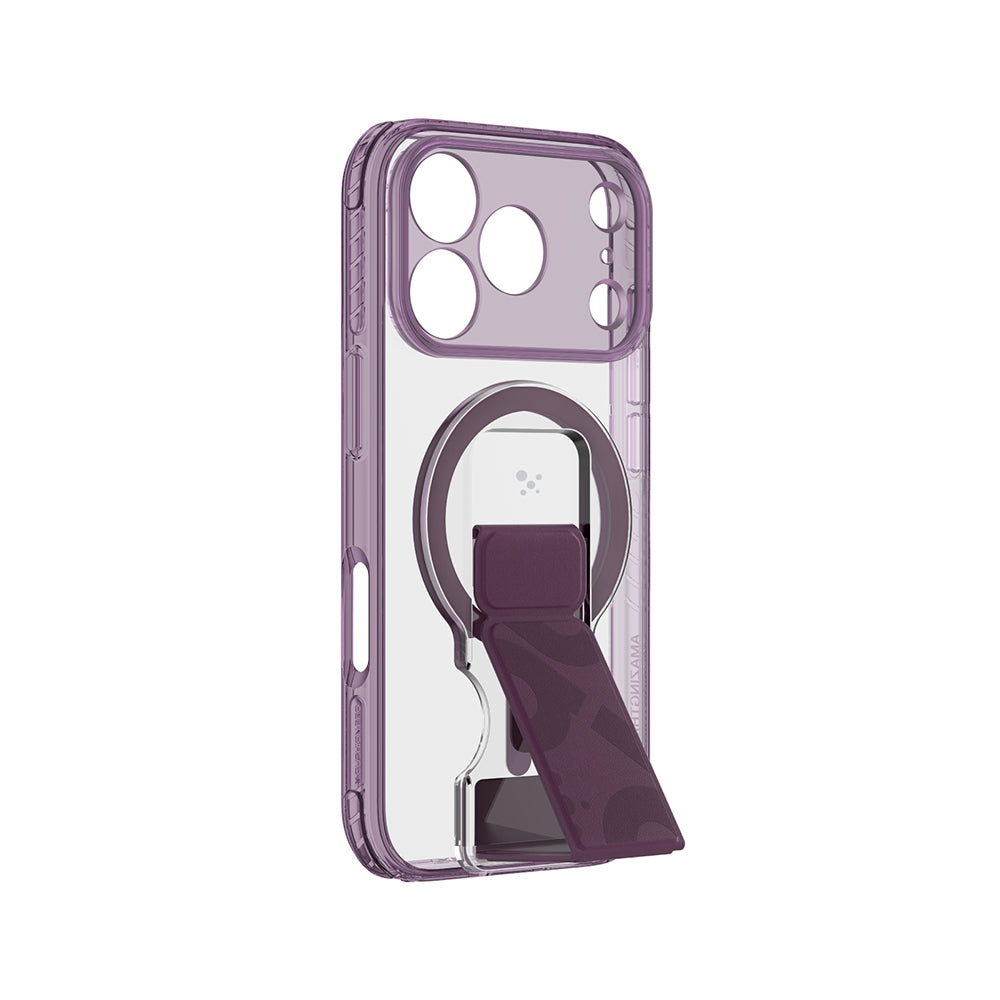 Apple iPhone 18 Pro Kılıf M-safe Şarj Özellikli Standlı Amazingthing Titan Pro Grip Stand Serisi Kapak