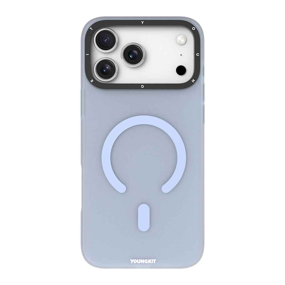 Apple iPhone 18 Pro Kılıf M-safe Şarj Özellikli Youngkit Hidden Sand Serisi Kapak