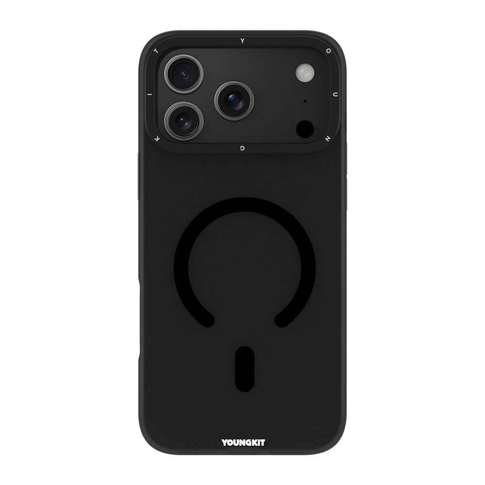 Apple iPhone 18 Pro Kılıf M-safe Şarj Özellikli Youngkit Hidden Sand Serisi Kapak