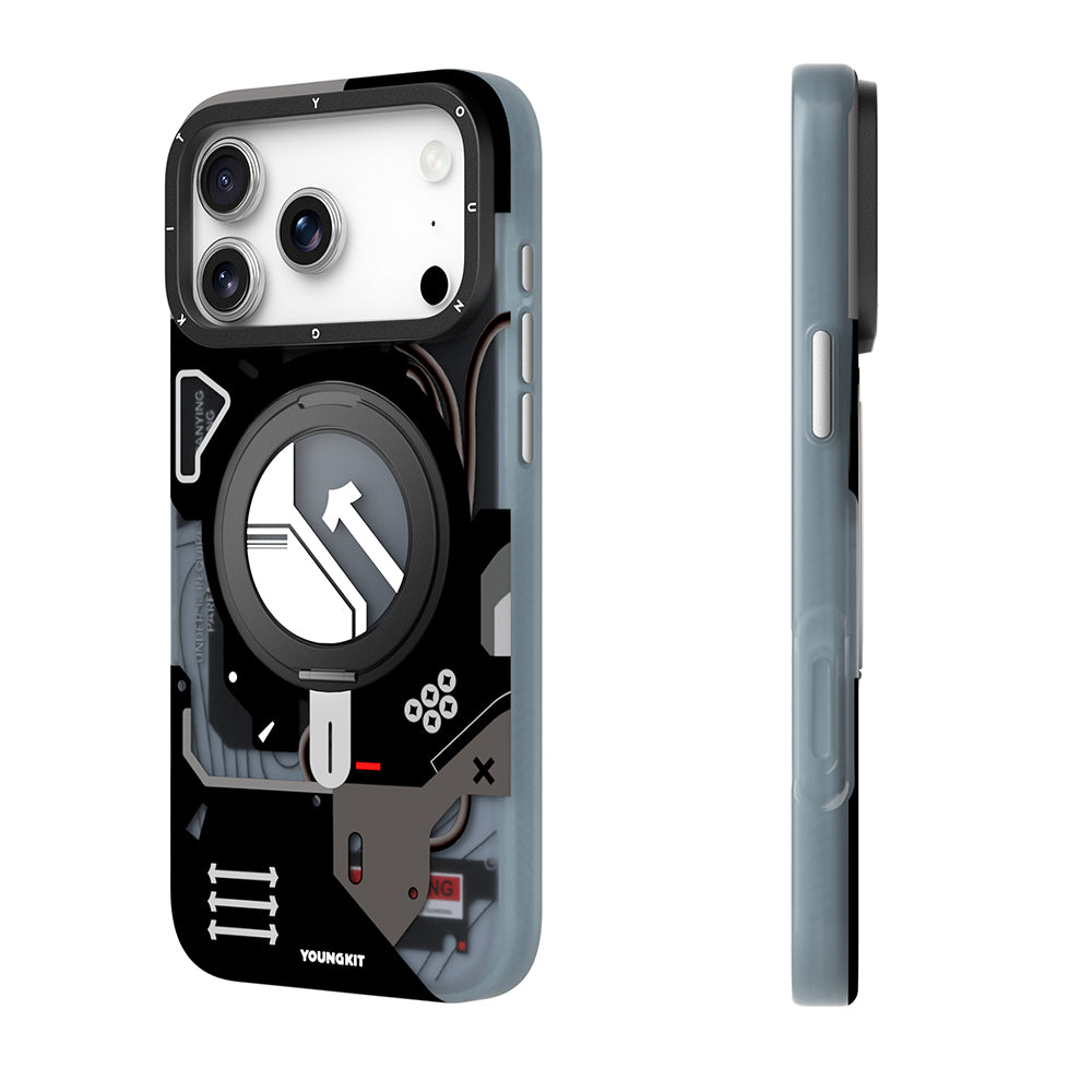 Apple iPhone 18 Pro Kılıf M-safe Şarj Özellikli Youngkit Starship Serisi Kapak