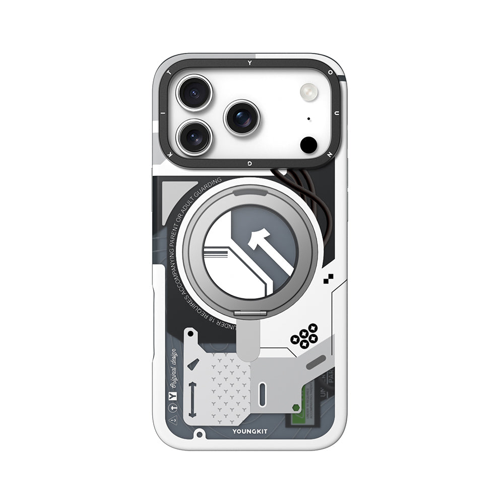 Apple iPhone 18 Pro Kılıf M-safe Şarj Özellikli Youngkit Starship Serisi Kapak