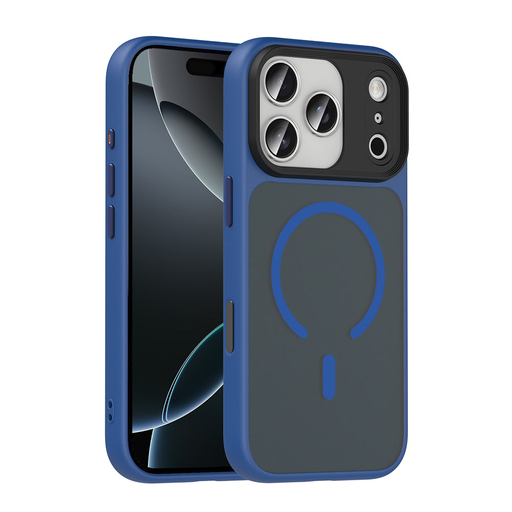 Apple iPhone 18 Pro Kılıf Mat Arka Yüzey Wireless Şarj Özellikli Zore Flet M-safe Kapak