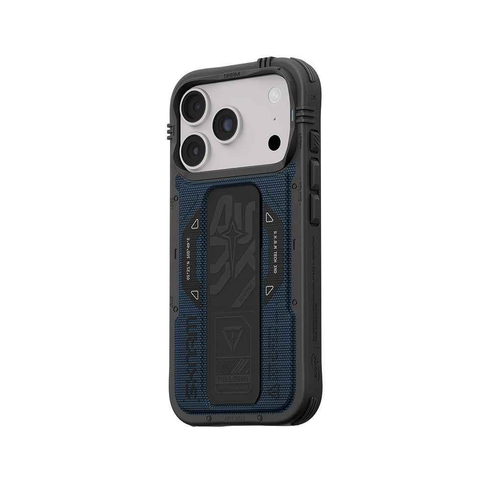 Apple iPhone 18 Pro Kılıf SkinArma M-safe Şarj Özellikli Airbag Tasarımlı Standlı Phantom Kapak