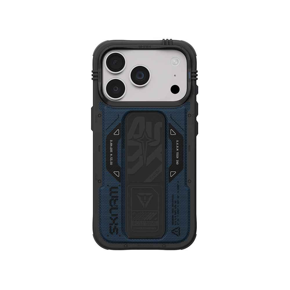 Apple iPhone 18 Pro Kılıf SkinArma M-safe Şarj Özellikli Airbag Tasarımlı Standlı Phantom Kapak