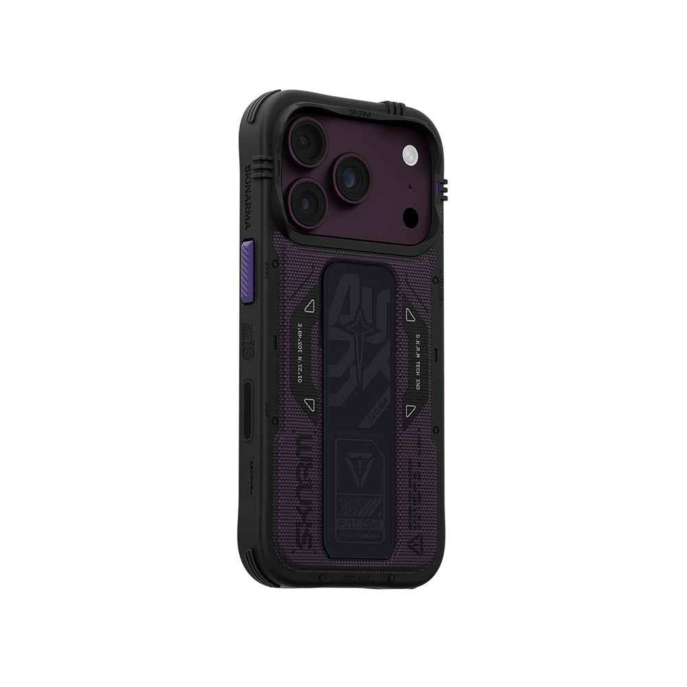 Apple iPhone 18 Pro Kılıf SkinArma M-safe Şarj Özellikli Airbag Tasarımlı Standlı Phantom Kapak