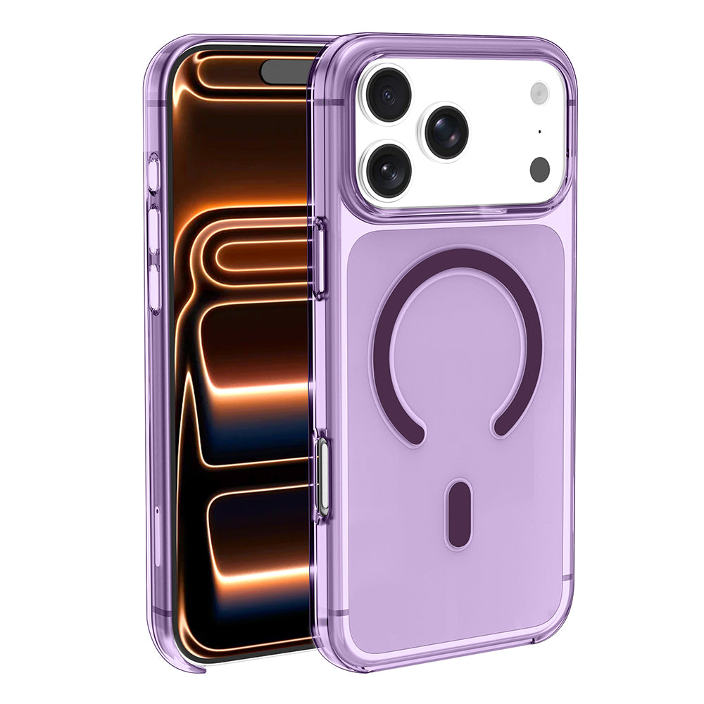 Apple iPhone 18 Pro Kılıf Zore M-safe Şarj Özellikli Şeffaf Kamera Çerçeveli Porto Kapak