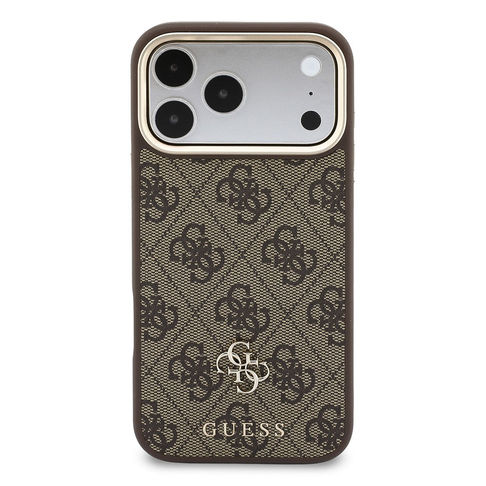 Apple iPhone 18 Pro Max Guess Orjinal Lisanslı 4G ve Yazı Logolu Kartlıklı Kapak