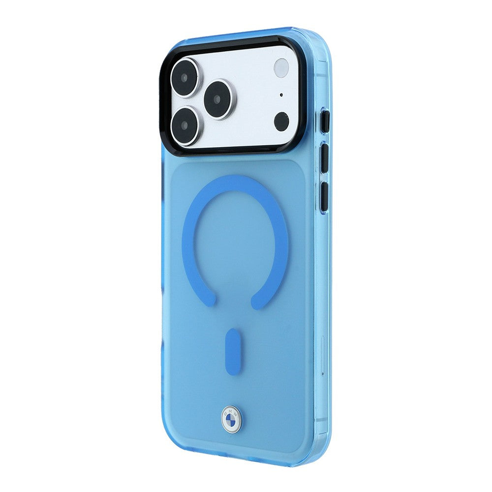 Apple iPhone 18 Pro Max Kılıf BMW Orjinal Lisanslı M-safe Şarj Özellikli Metal Logolu Buzlu IML Baskılı Kapak