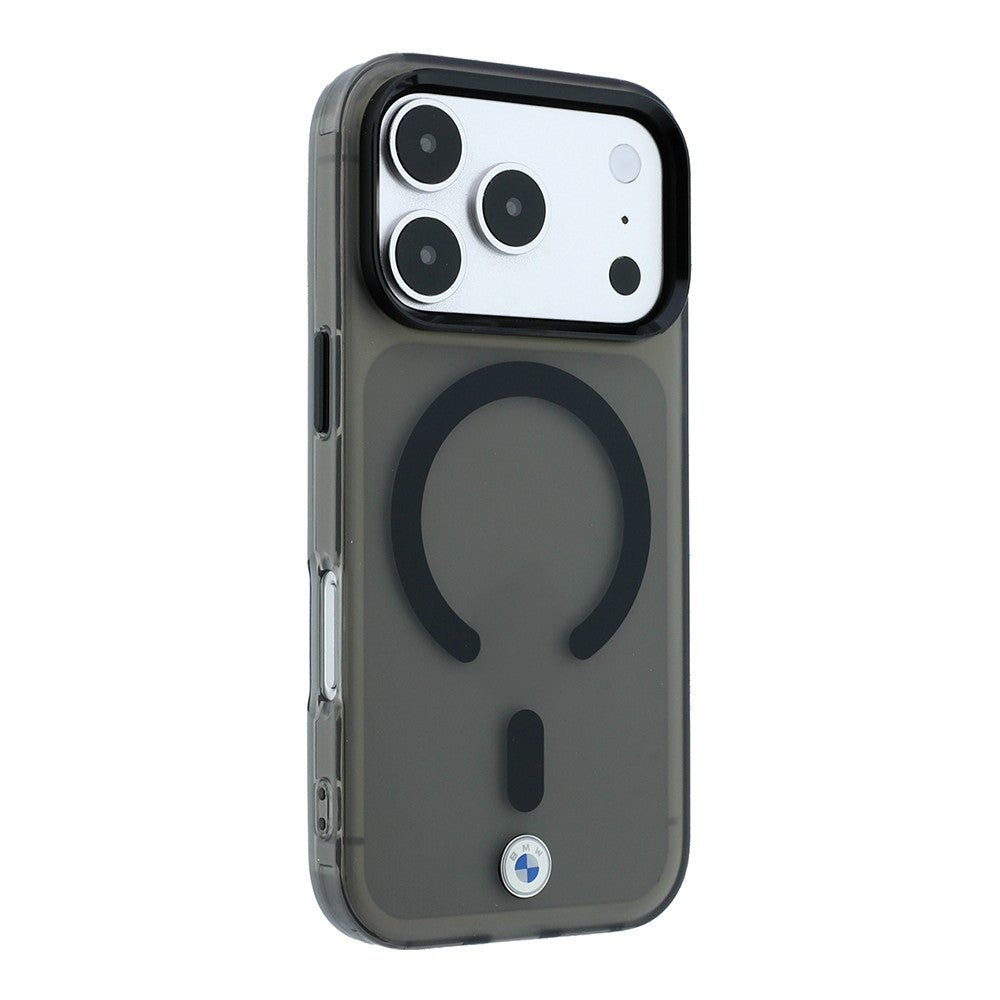 Apple iPhone 18 Pro Max Kılıf BMW Orjinal Lisanslı M-safe Şarj Özellikli Metal Logolu Buzlu IML Baskılı Kapak