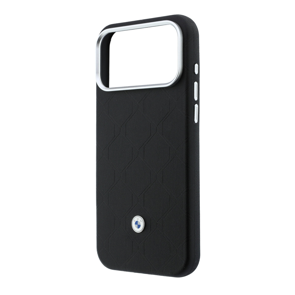 Apple iPhone 18 Pro Max Kılıf BMW Orjinal Lisanslı M-safe Şarj Özellikli Metal Logolu Kabartmalı Kapitone Deri Kartlıklı Kapak