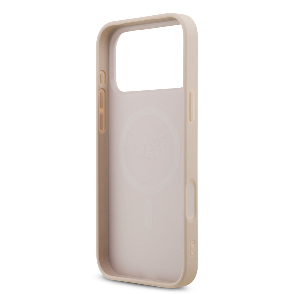 Apple iPhone 18 Pro Max Kılıf Guess Orjinal Lisanslı M-safe Şarj Özellikli Small 4G Classic Kapak