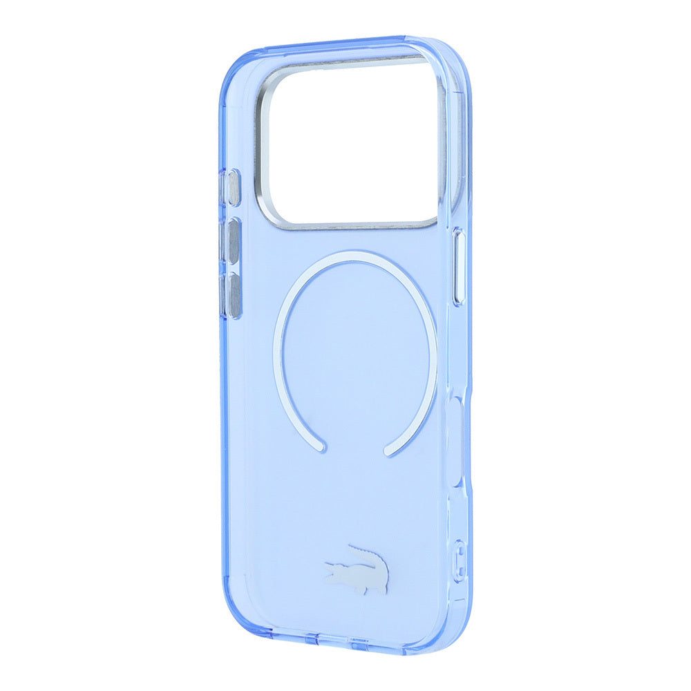 Apple iPhone 18 Pro Max Kılıf Lacoste Orjinal Lisanslı M-safe C-Magnet İkonik Timsah Logolu IML Frosted Kapak