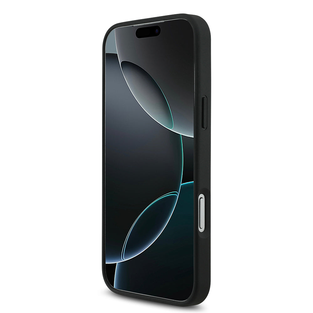 Apple iPhone 18 Pro Max Kılıf Lacoste Orjinal Lisanslı M-safe Şarj Özellikli PU Pike Desenli Metal Logolu Kapak