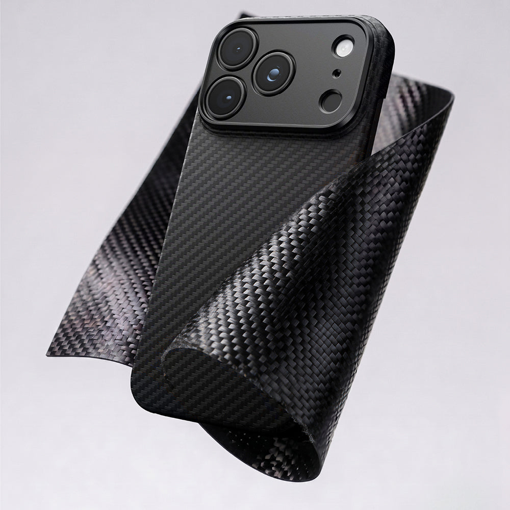 Apple iPhone 18 Pro Max Kılıf M-safe Şarj Özellikli 1500D Aramid Fiber Lens Korumalı Amazingthing Titan Max Serisi Karbon Kapak