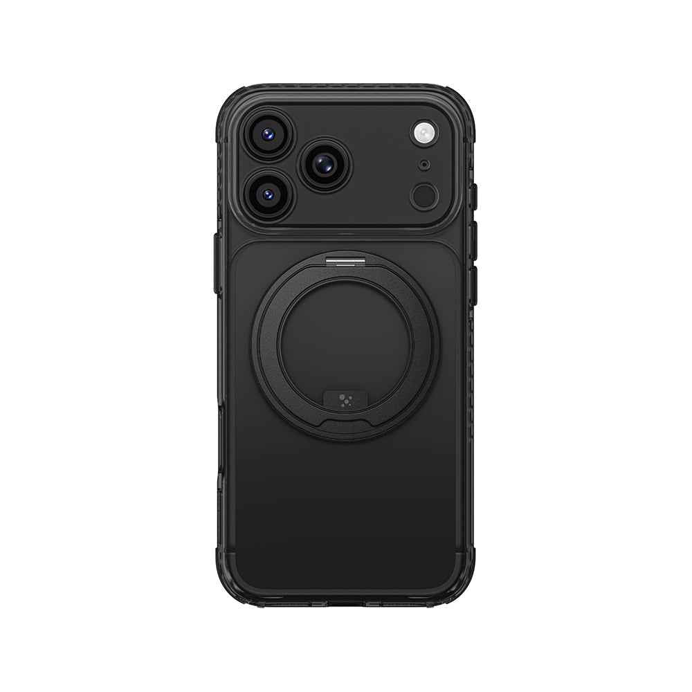 Apple iPhone 18 Pro Max Kılıf M-Safe Şarj Özellikli Airbag Tasarımlı Standlı Lens Korumalı AmazingThing Titan Pro MagSpin Kapak