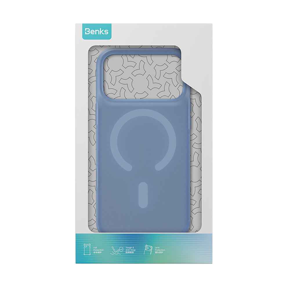 Apple iPhone 18 Pro Max Kılıf M-Safe Şarj Özellikli Benks C-Magnet Lucid ArmorPro Kapak