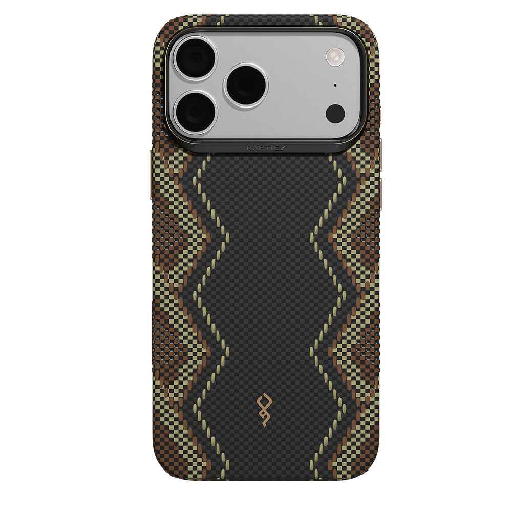 Apple iPhone 18 Pro Max Kılıf M-safe Şarj Özellikli Raptic Aramid Dual Ultra Scepter Serisi Karbon Kapak