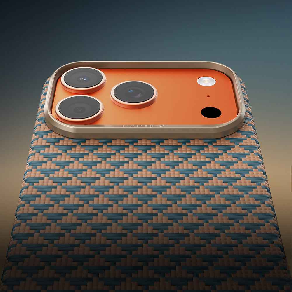Apple iPhone 18 Pro Max Kılıf M-safe Şarj Özellikli Raptic Aramid Skin Origin Serisi Karbon Kapak
