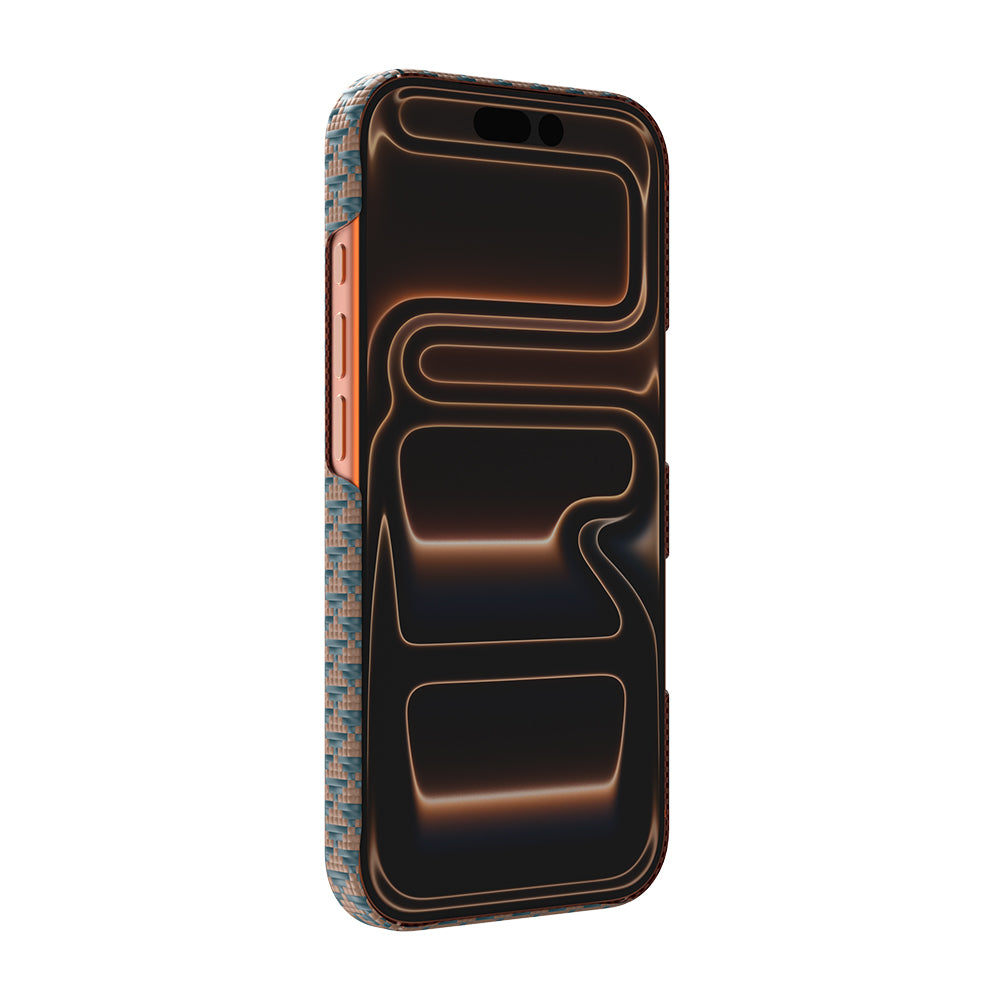 Apple iPhone 18 Pro Max Kılıf M-safe Şarj Özellikli Raptic Aramid Skin Origin Serisi Karbon Kapak