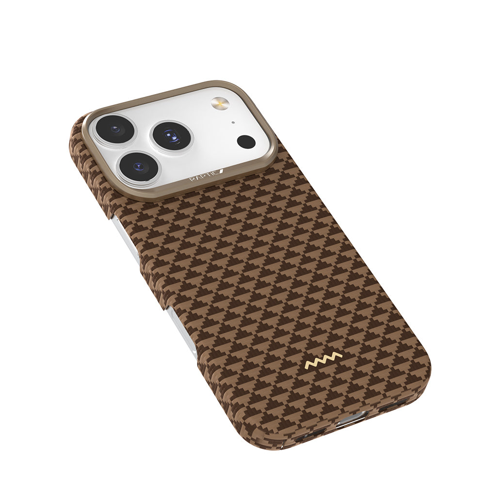 Apple iPhone 18 Pro Max Kılıf M-safe Şarj Özellikli Raptic Aramid Skin Origin Serisi Karbon Kapak
