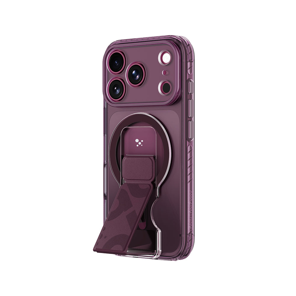 Apple iPhone 18 Pro Max Kılıf M-safe Şarj Özellikli Standlı Amazingthing Titan Pro Grip Stand Serisi Kapak