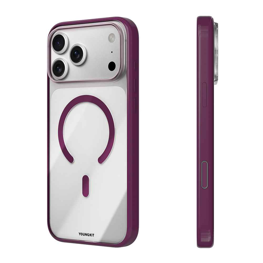 Apple iPhone 18 Pro Max Kılıf M-safe Şarj Özellikli Youngkit Clear Serisi Kapak