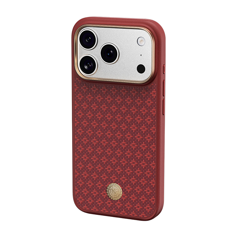 Apple iPhone 18 Pro Max Kılıf M-Safe Şarj Özellikli Yükseltilmiş Kamera Çerçeveli Benks ArmorPro ArmorGrid Serisi Kevlar Karbon Kapak
